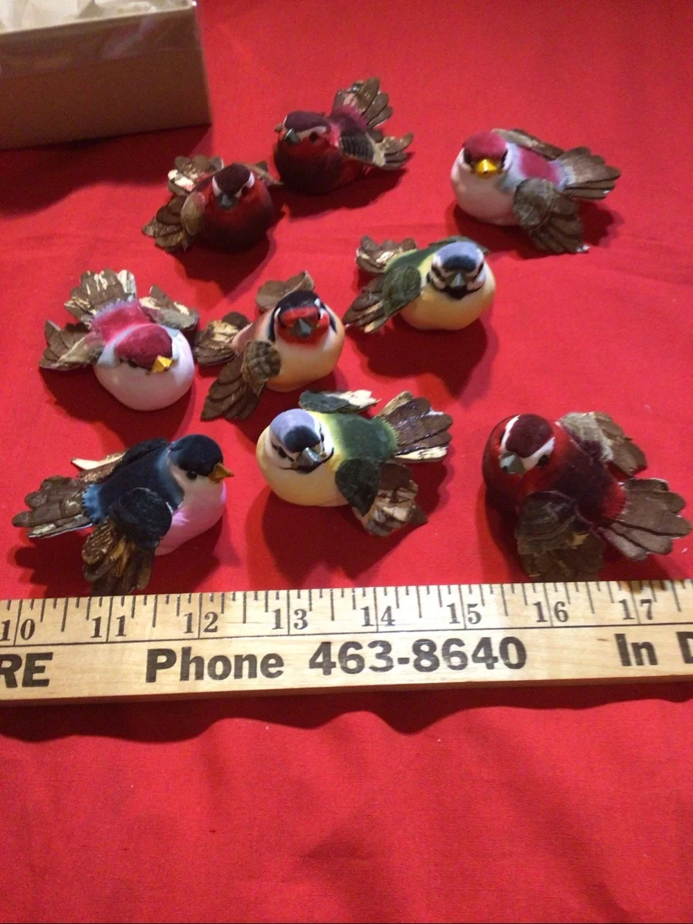 Lot of 17 Birds Lightweight for Decor/Crafts